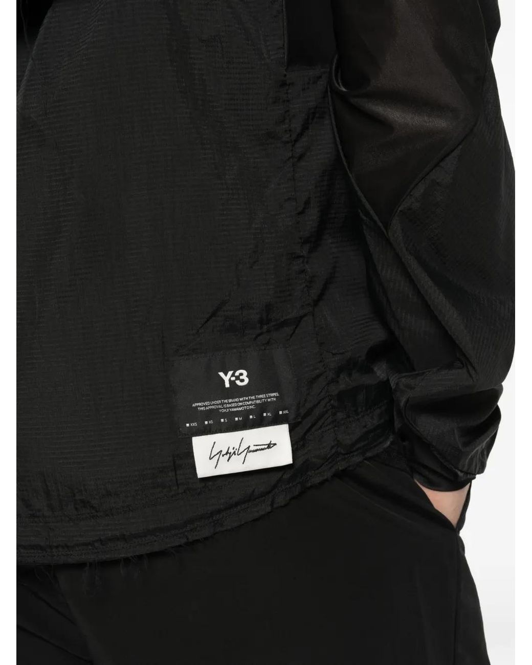 Y-3 Black Nylon Blouson Jacket for men