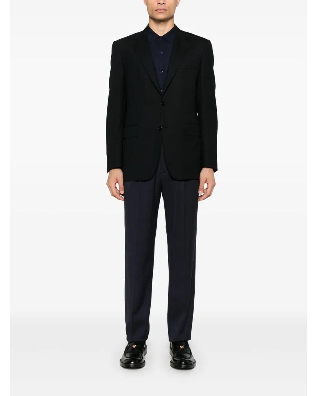 Canali Black Single-Breasted Blazer for men