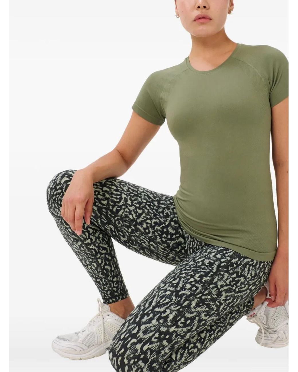 Sweaty Betty Green Athlete Raglan-Sleeve T-Shirt