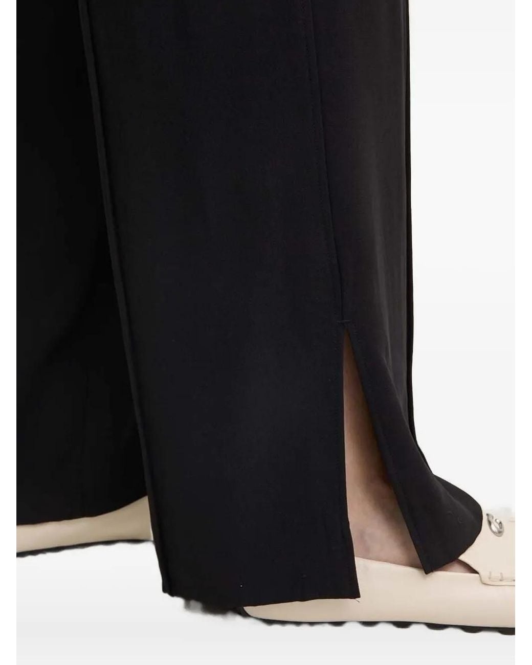 Liviana Conti Black Seam-Detail Trousers