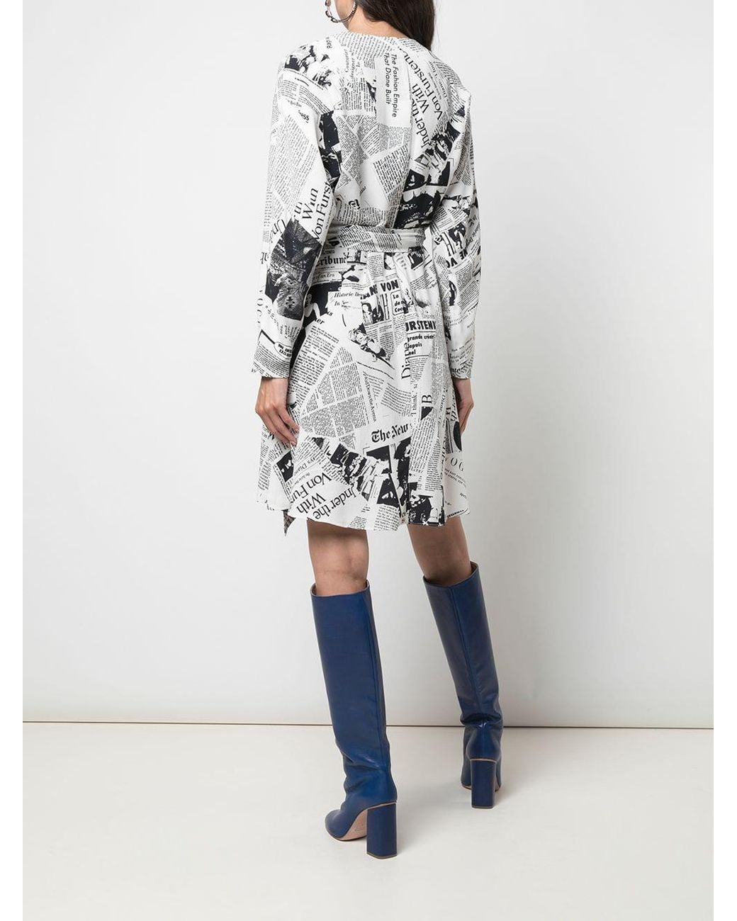 Dvf newspaper cheap dress