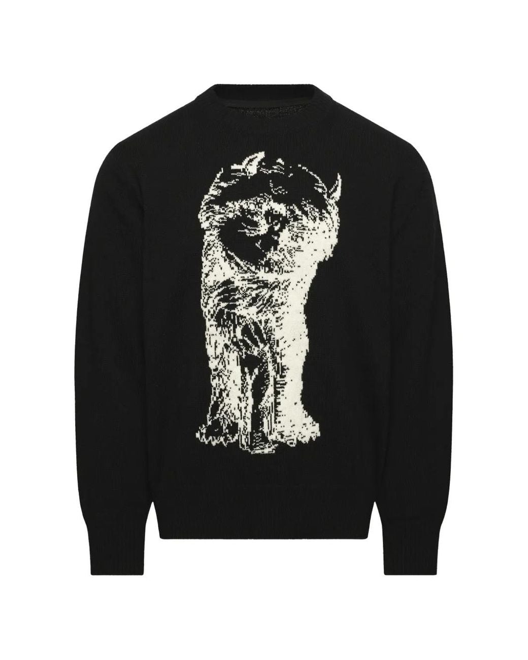 Sacai Where The Wild Things Are Graphic-Print Sweatshirt in Black