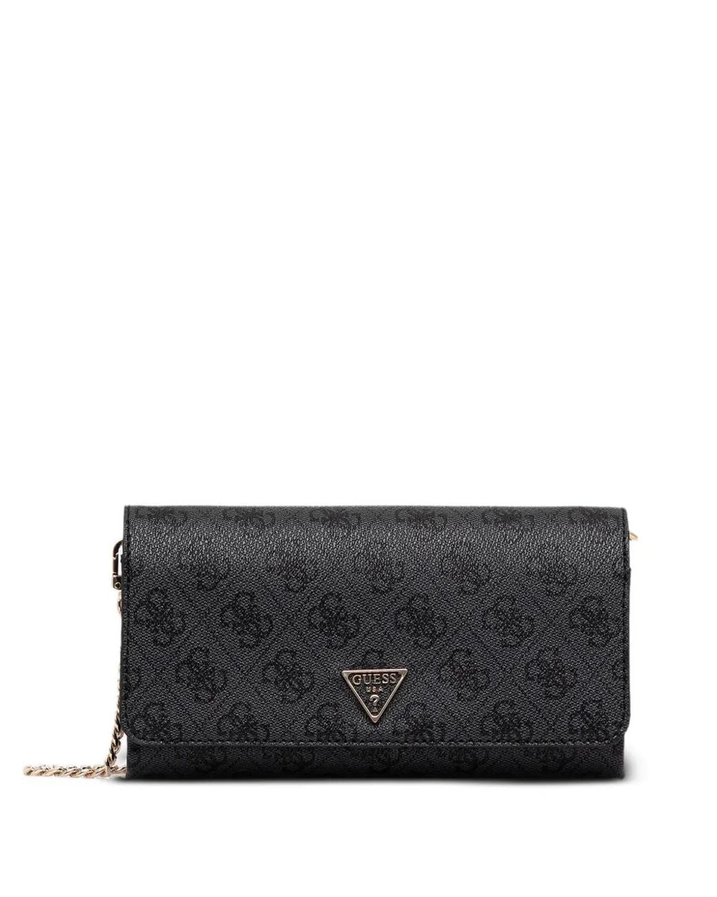 Guess Black Sac À Bandoulière À Motif Monogrammé