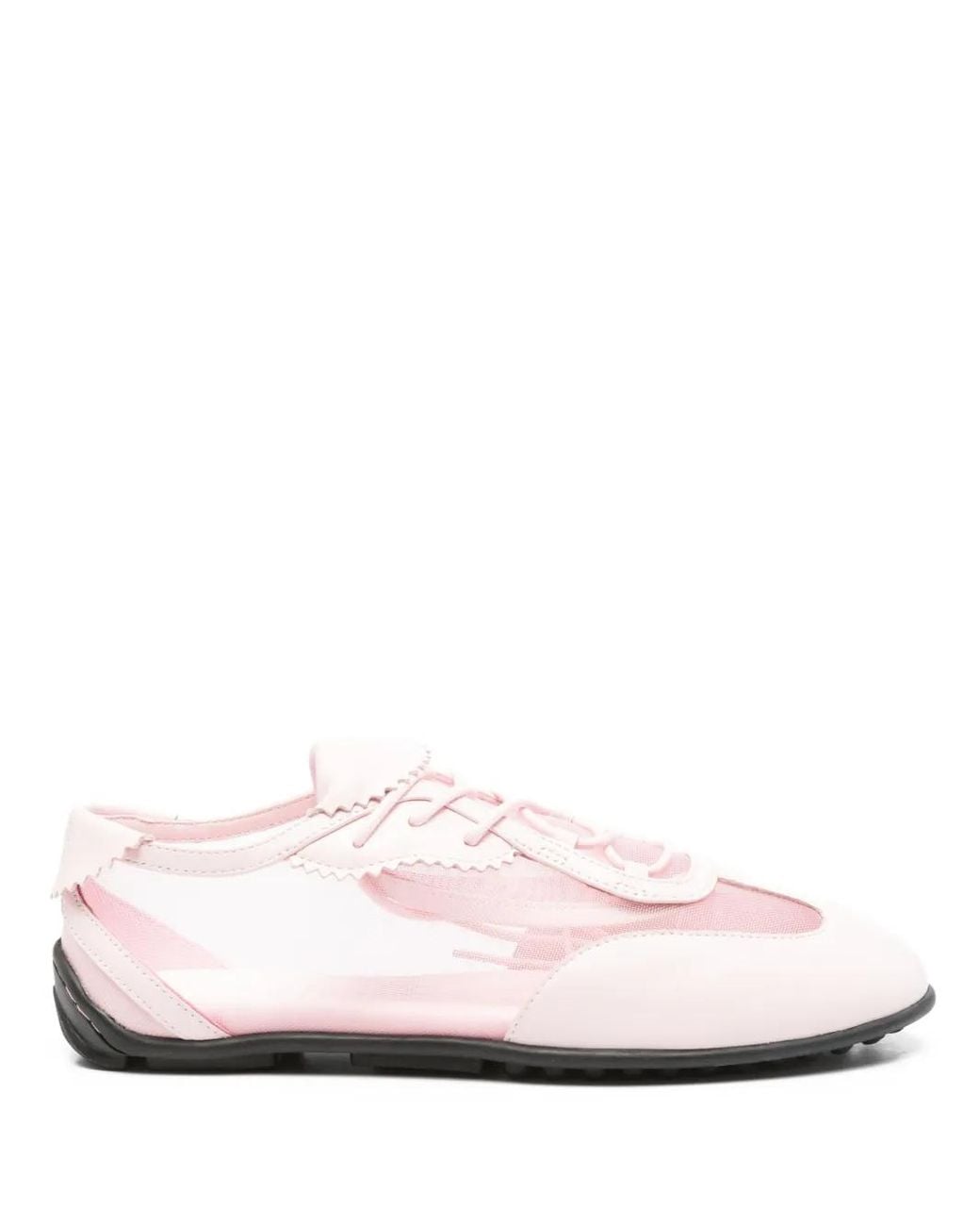 Stine Goya Pink Lace-Up Mesh Sneakers