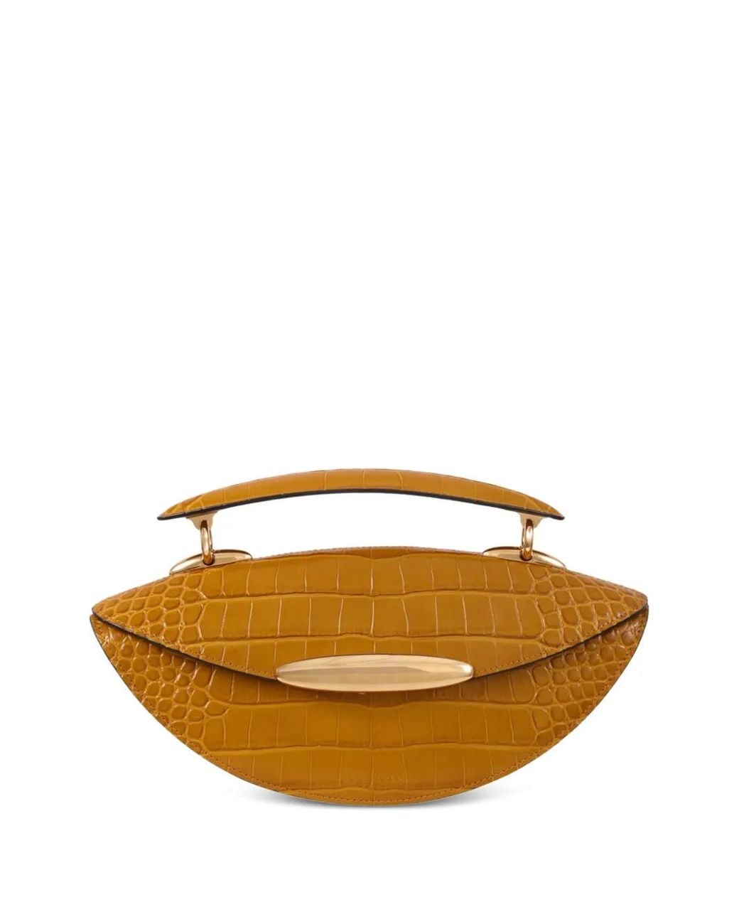 Zimmermann Brown Wavelength Crocodile-Effect Tote Bag