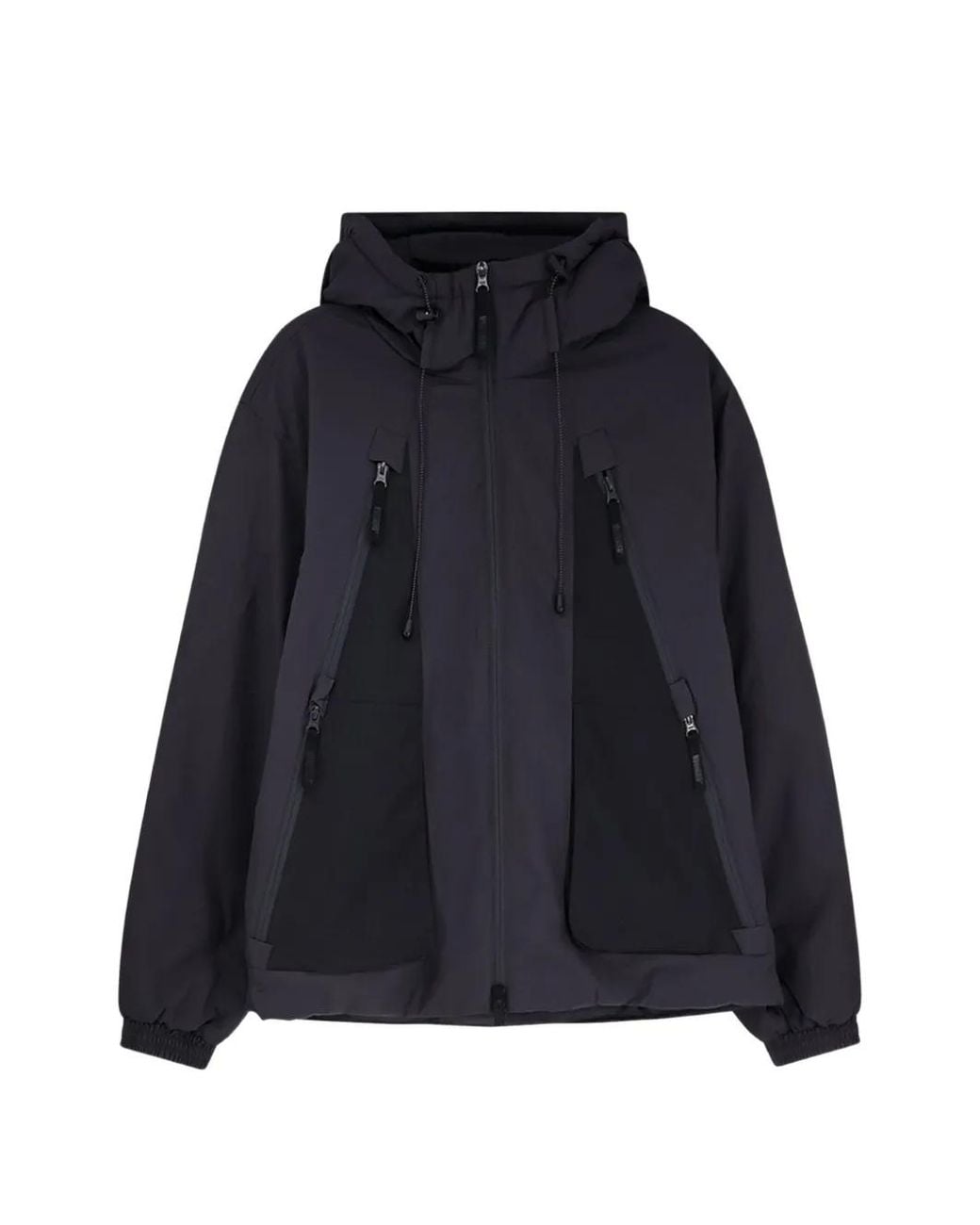 Woodbird Blue Veste Shoung Tech À Capuche for men