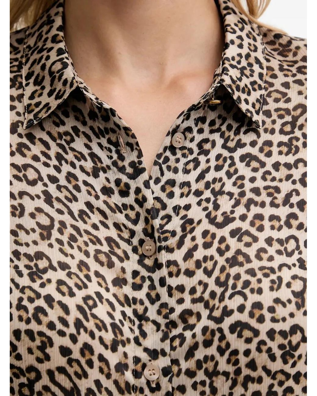 Guess Gray Chiffon Shirt