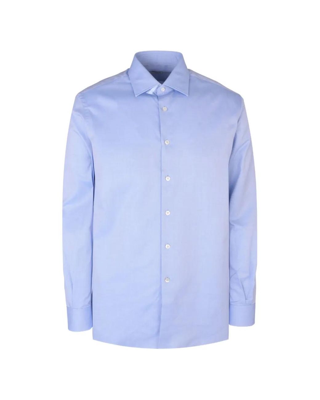Pal Zileri Blue Cotton Shirt for men