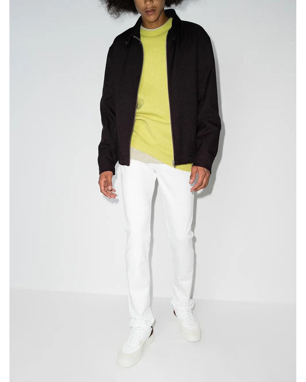 PAIGE White Federal Slim-Cut Jeans for men