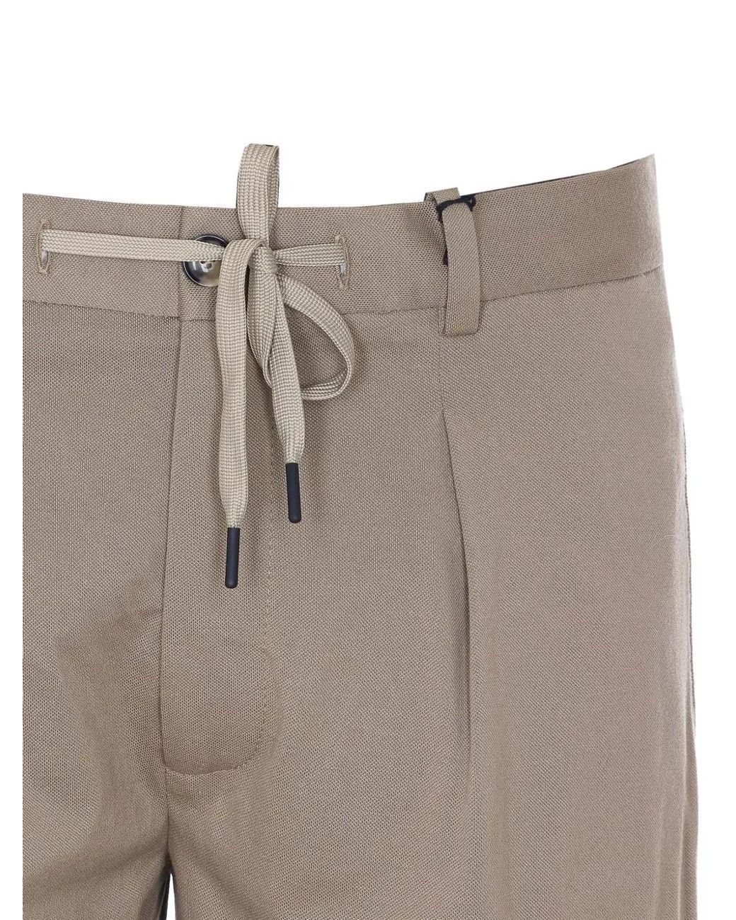 Circolo 1901 Natural Drawstring Pockets Trousers for men