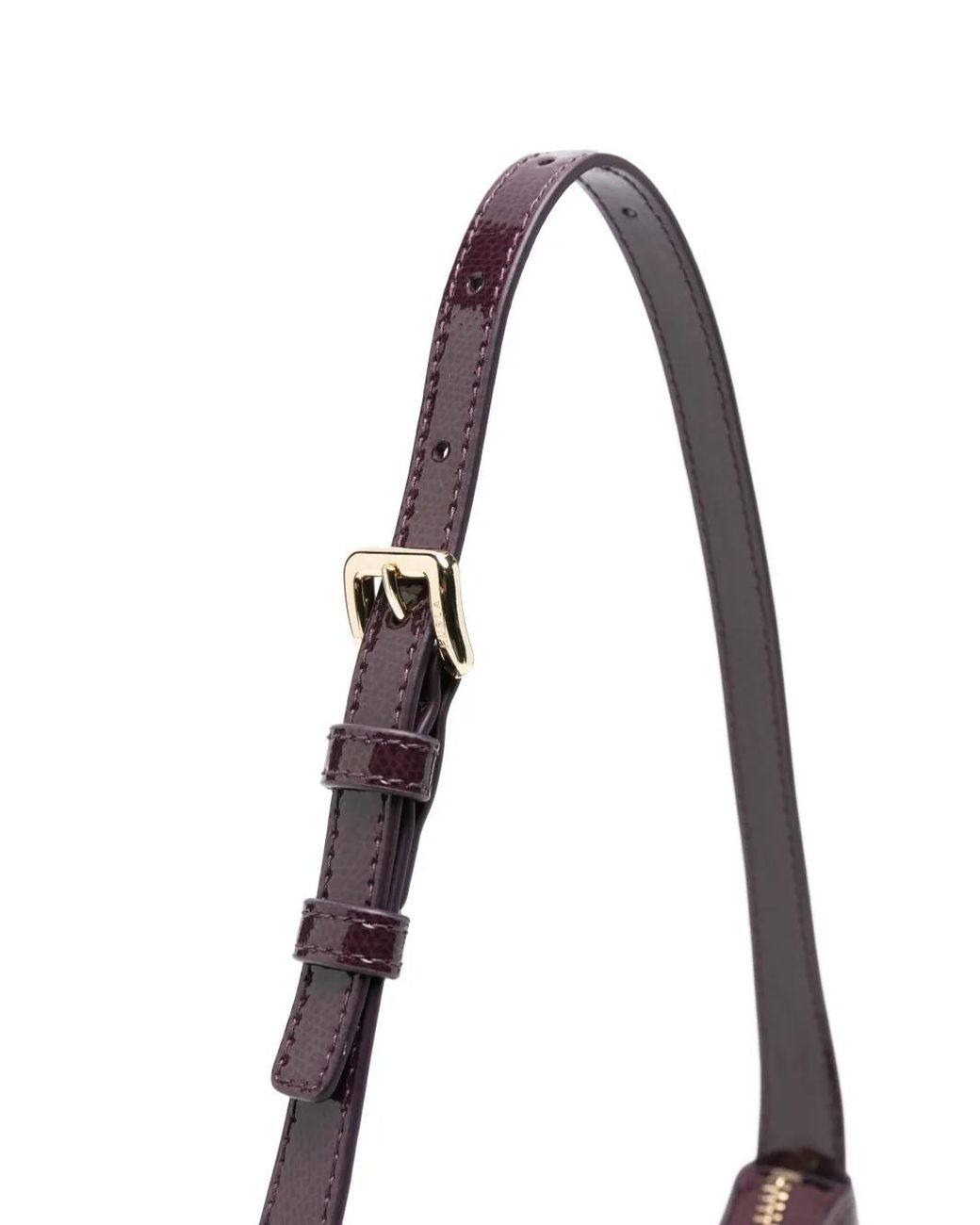 Furla Purple Leather Shoulder Bag