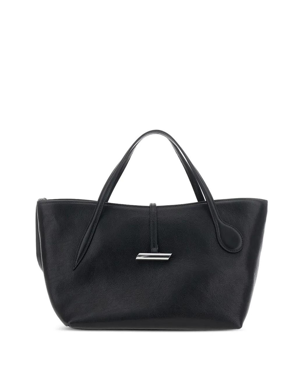 Liffner Black Petite Penne-Hardware Tote Bag
