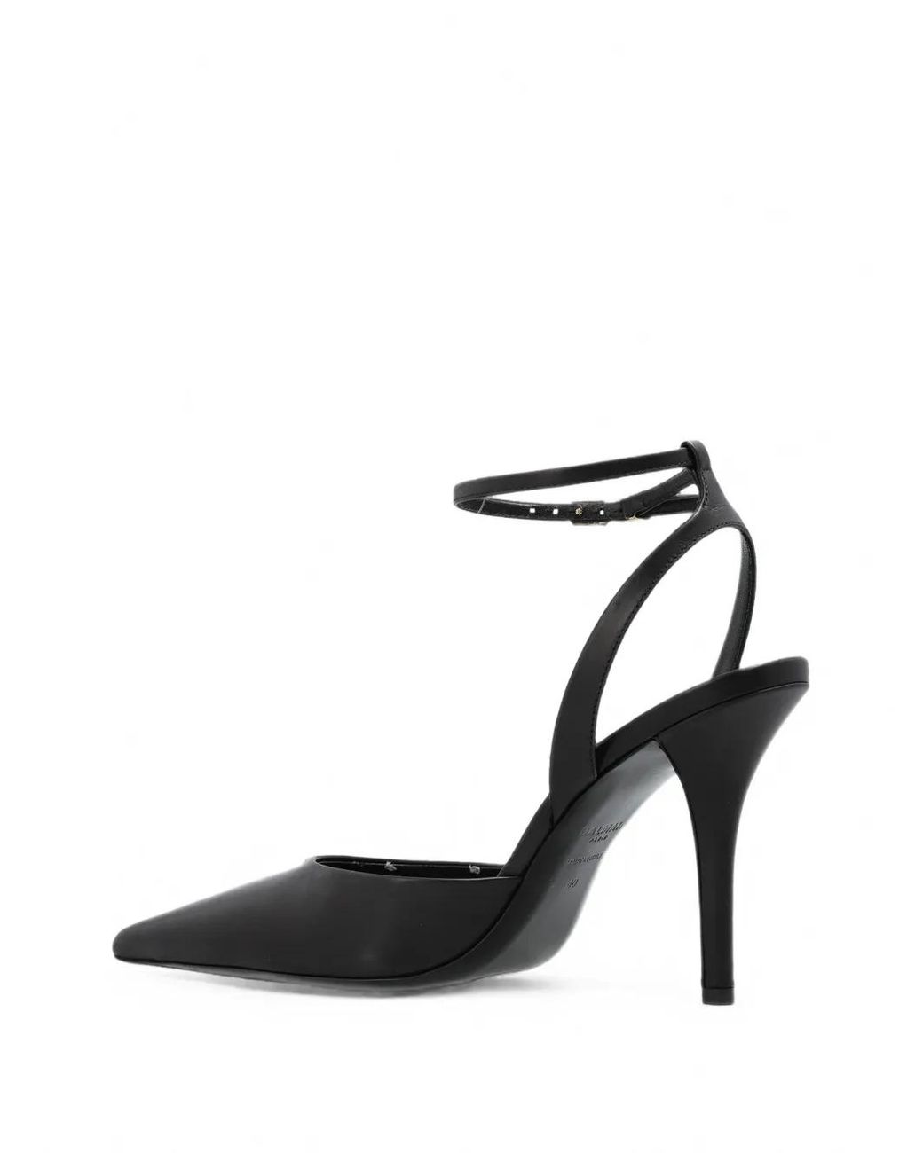 Balmain White Pointed-Toe Ankle-Strap Pumps