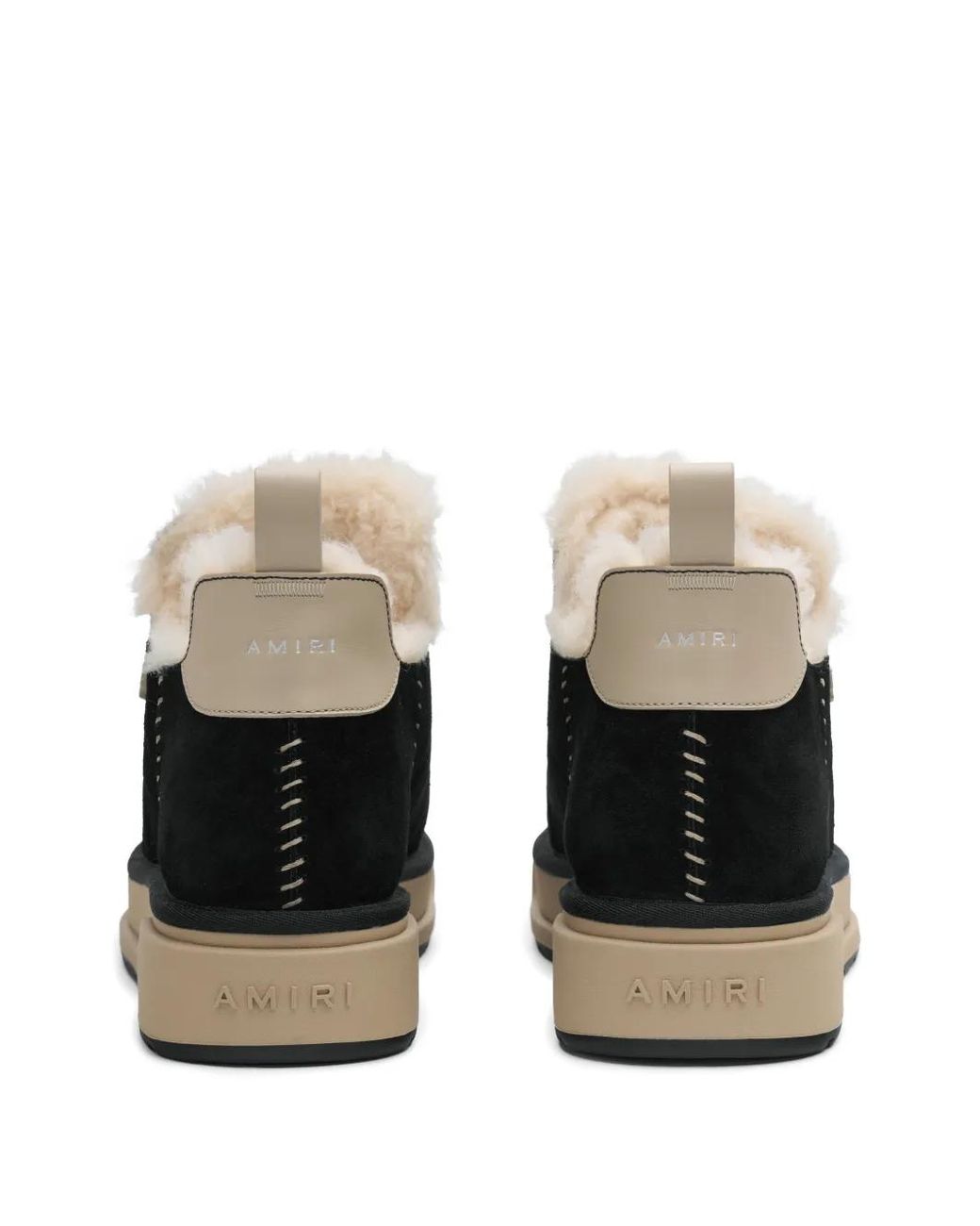 Amiri Black Bottines Malibu À Doublure Lainée for men