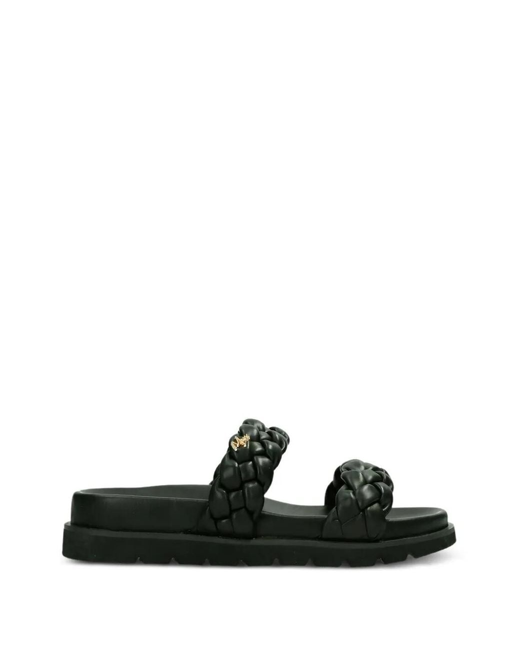 Mexx Black Braided-Strap Platform Sandals