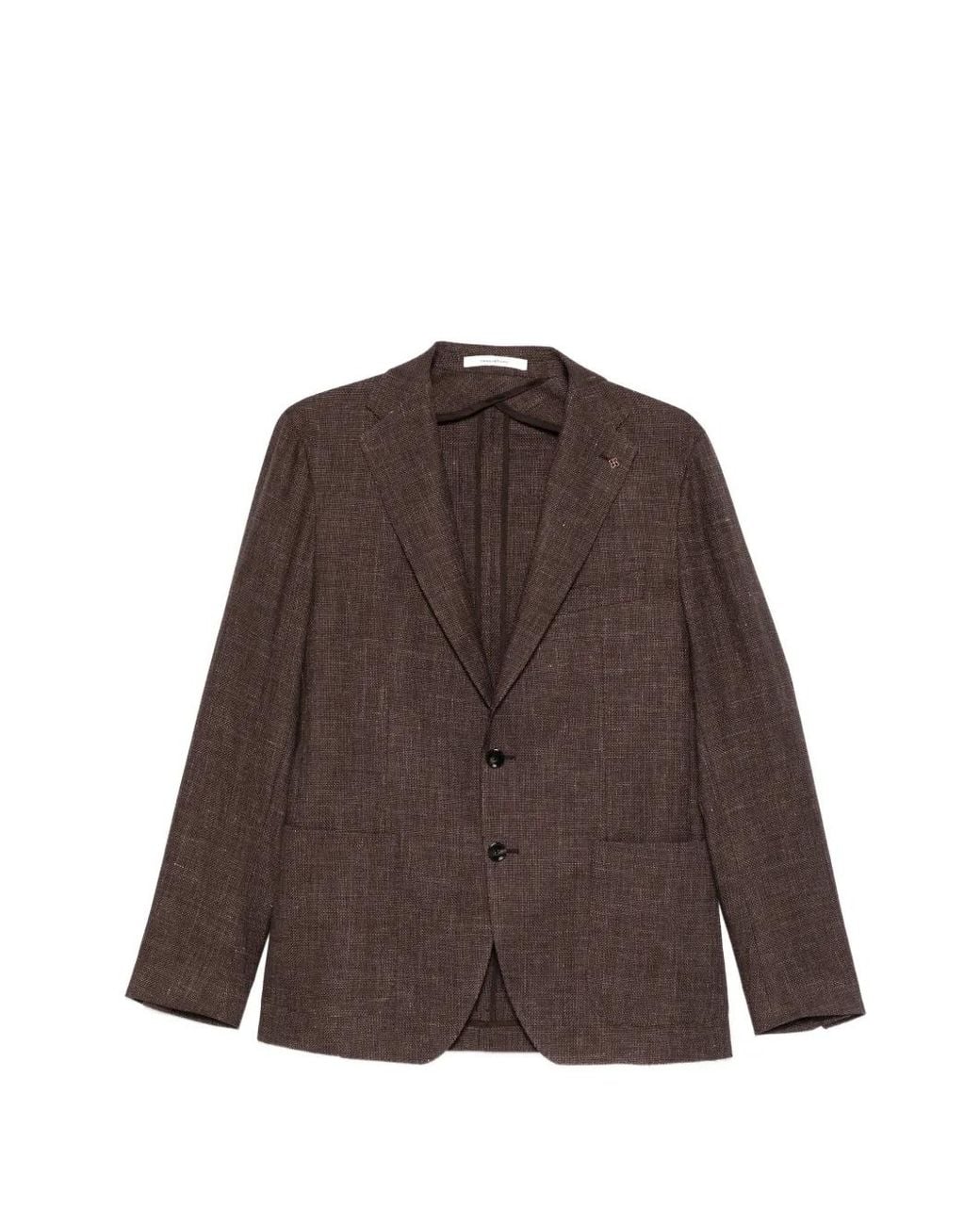 Tagliatore Brown Single-Breasted Blazer for men
