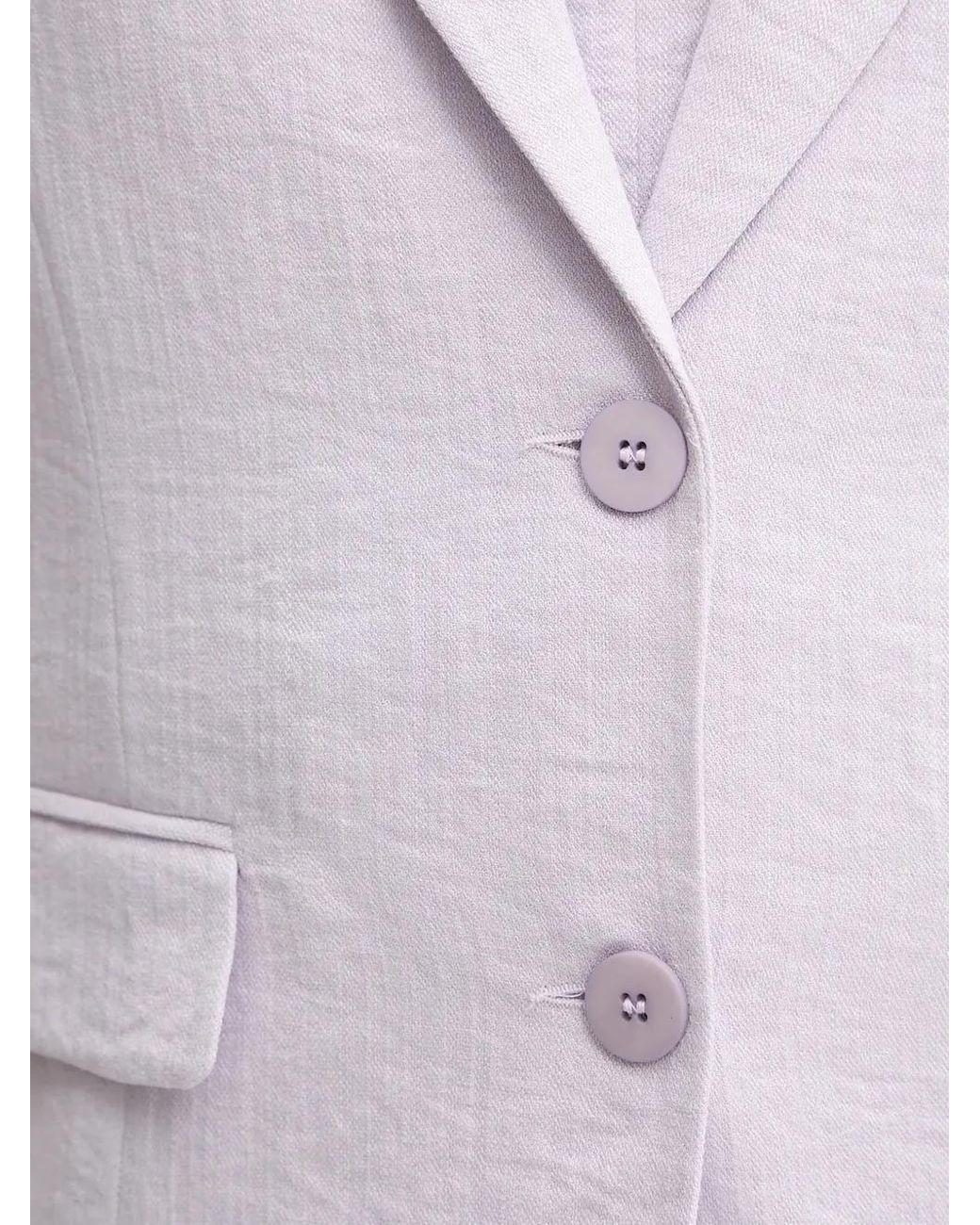 Twinset White Puff-Sleeve Button Top