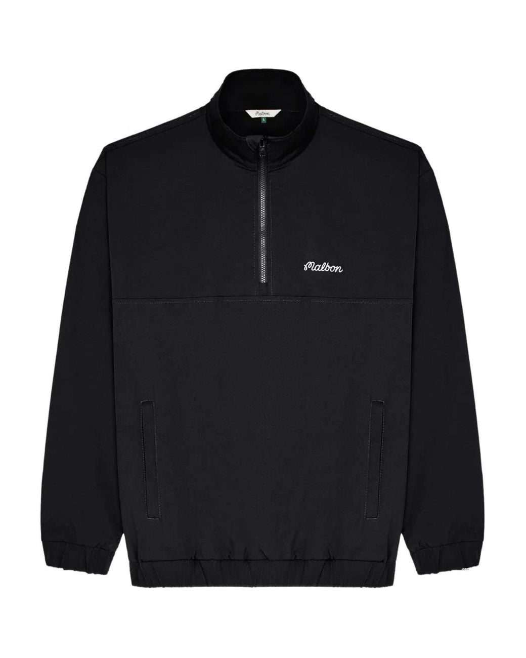 Felpa Noah Con Mezza Zip di Malbon Golf in Black da Uomo