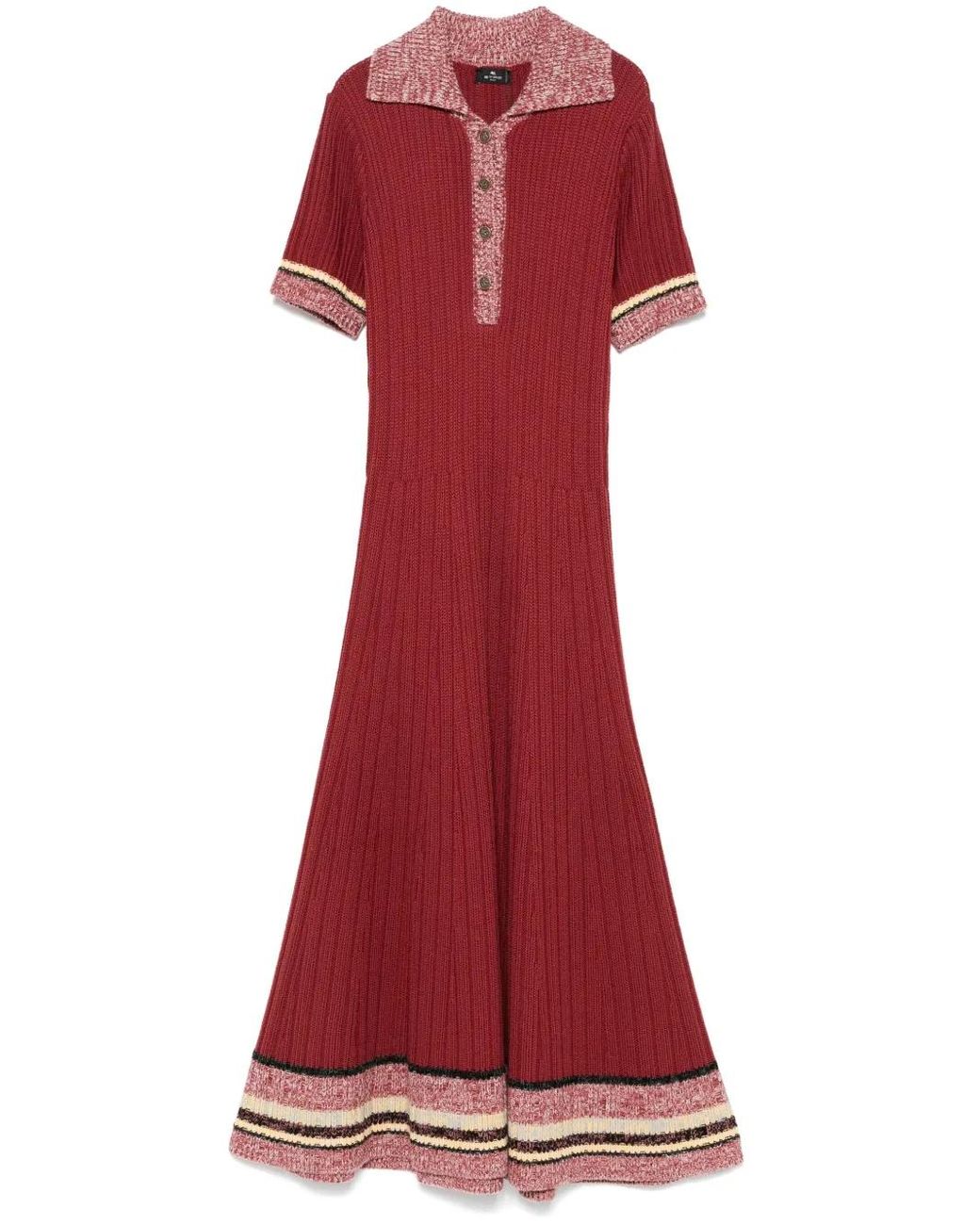 【送料&関税込】Etro Midi Ribbed Dress ETRO Ribbed-knit midi dress | NET-A-PORTER