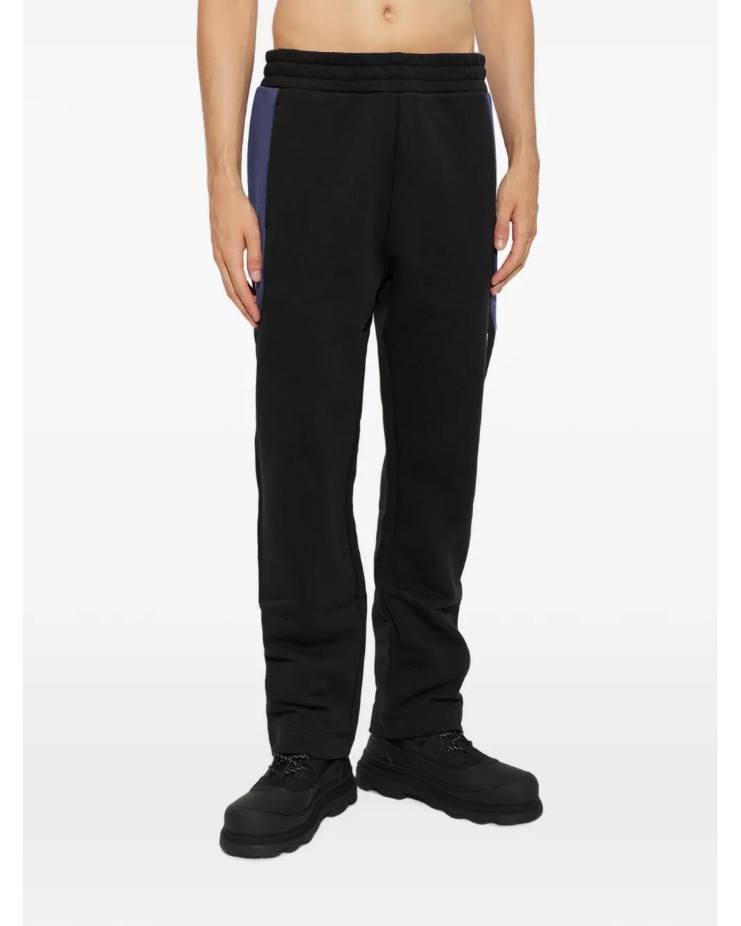 Moncler Black Logo-Patch Track Pants for men
