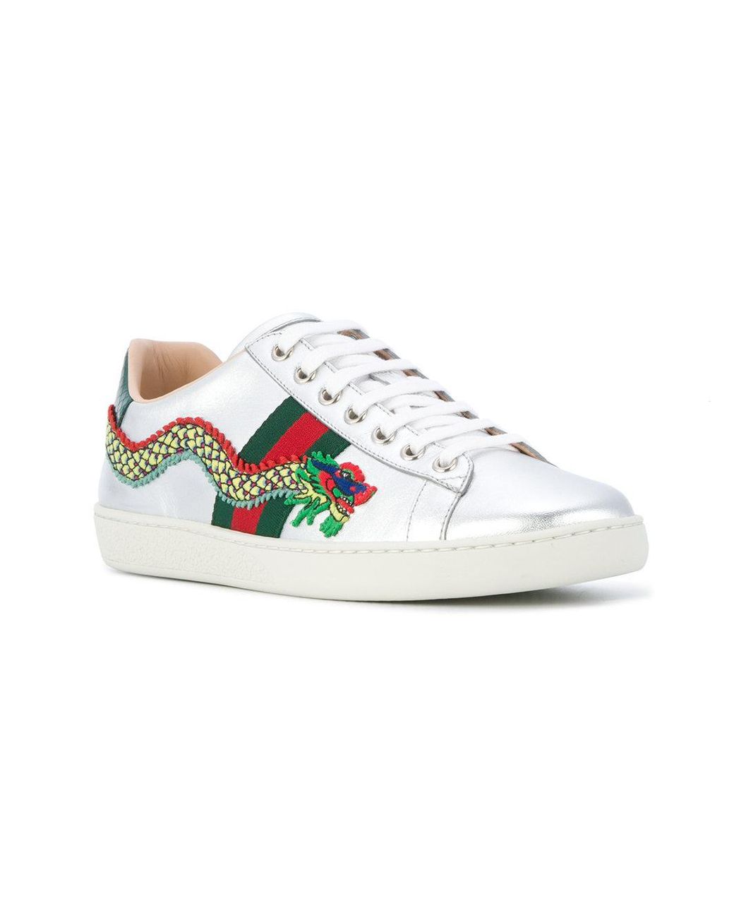 Ace Dragon Embroidered Sneakers in | Lyst