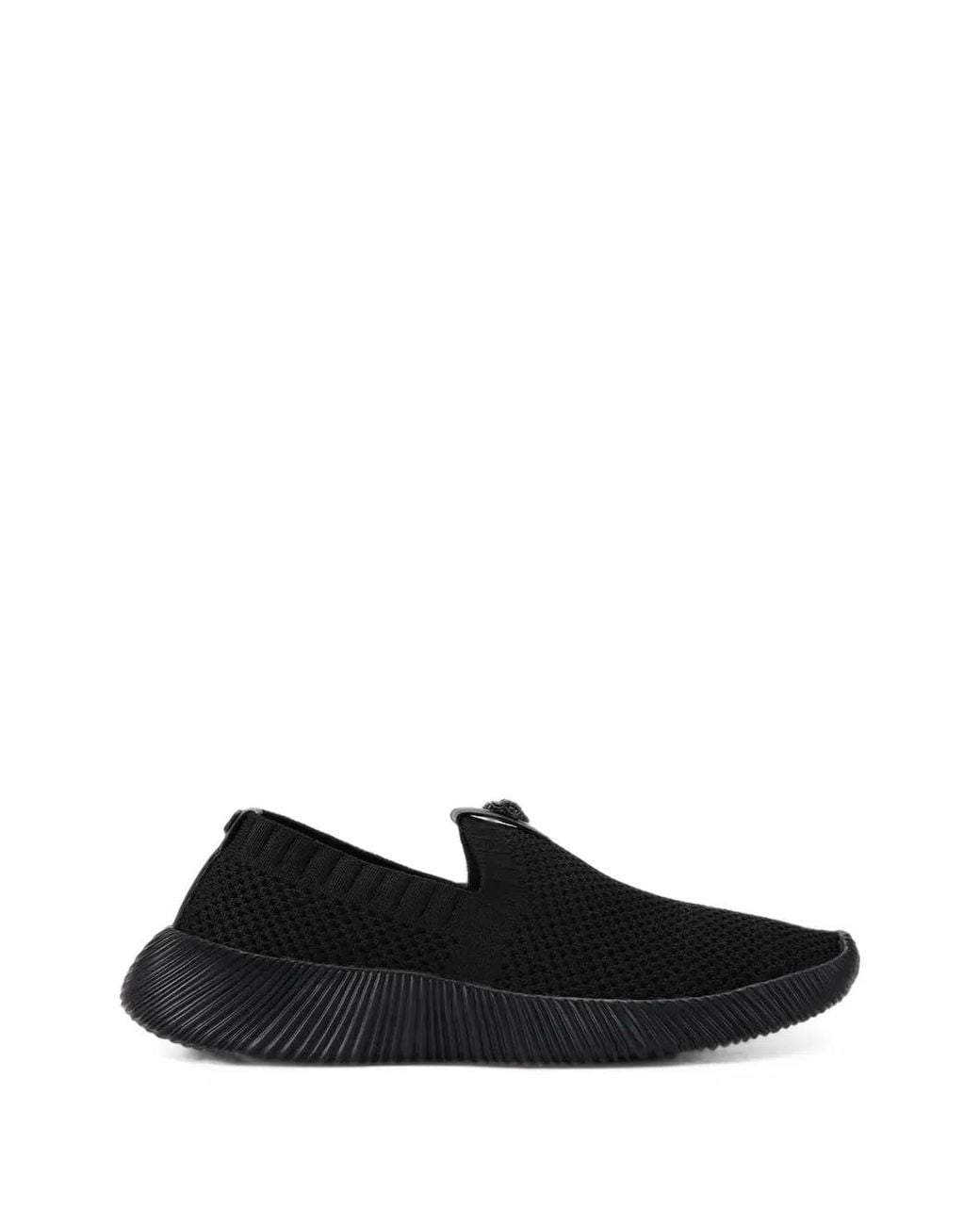 Kurt Geiger Black Knitted Sneakers