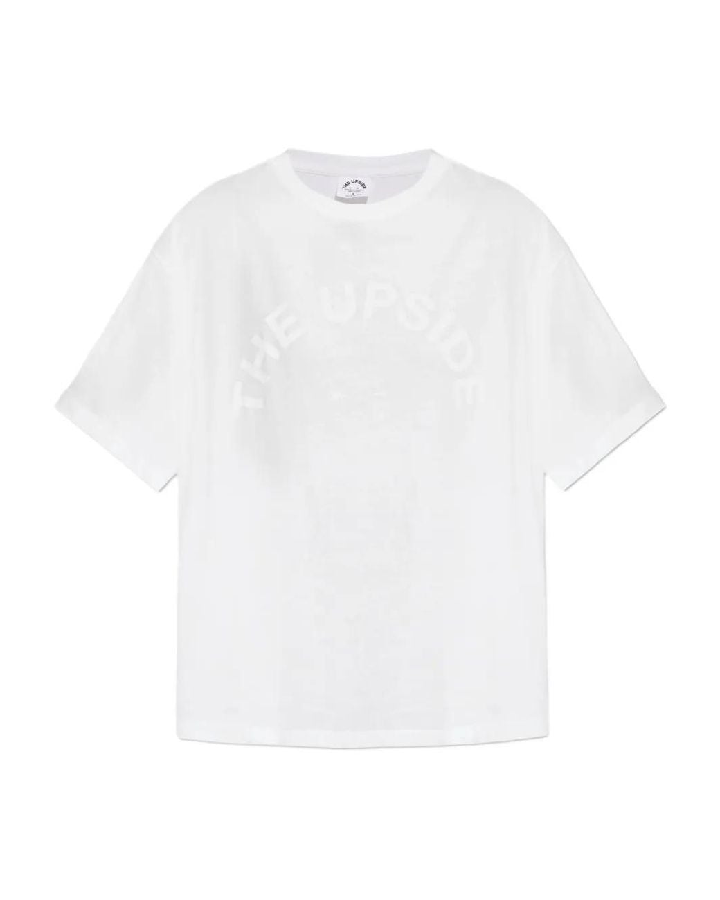 The Upside White Logo-Print T-Shirt