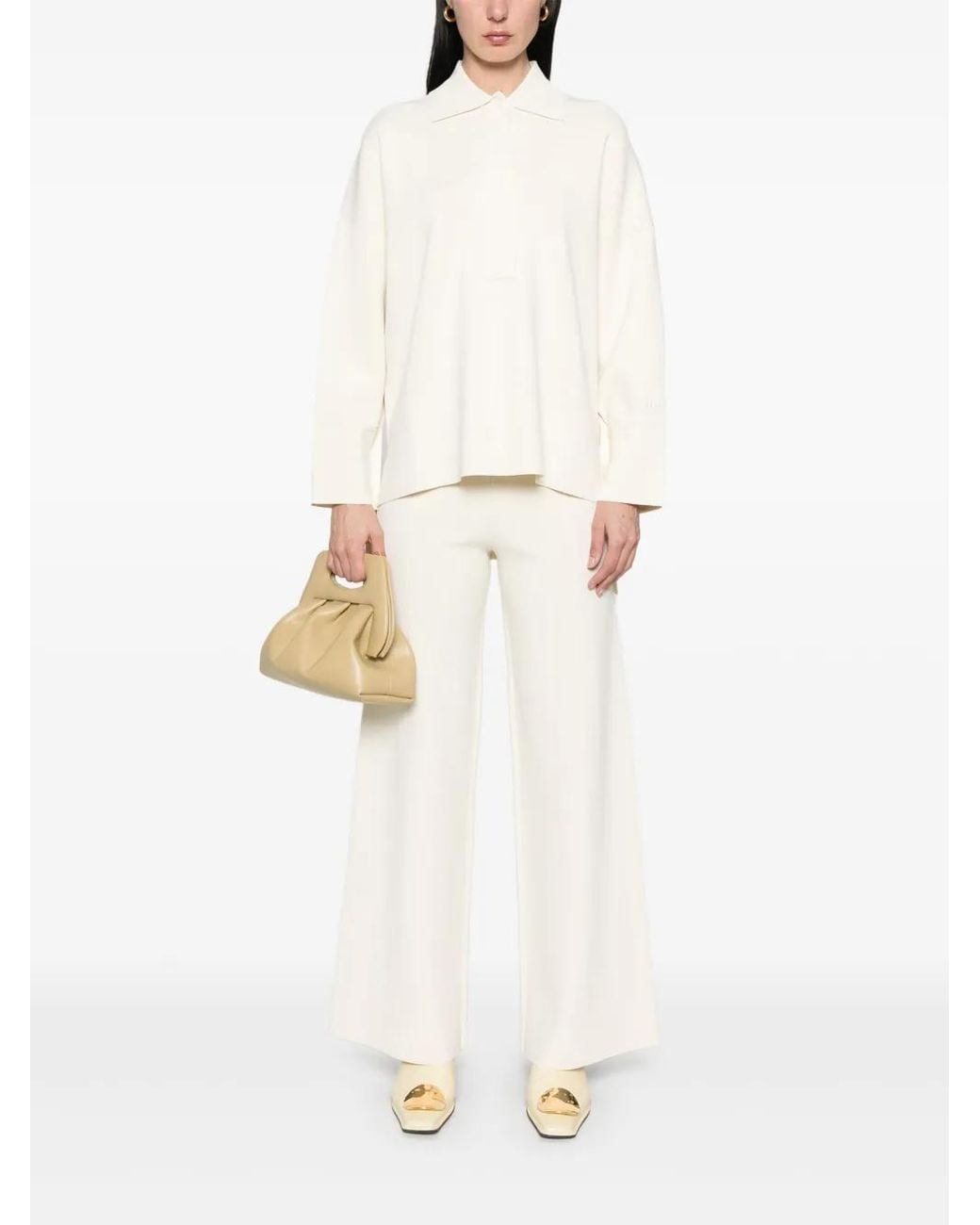 Max Mara White Assiro Pants