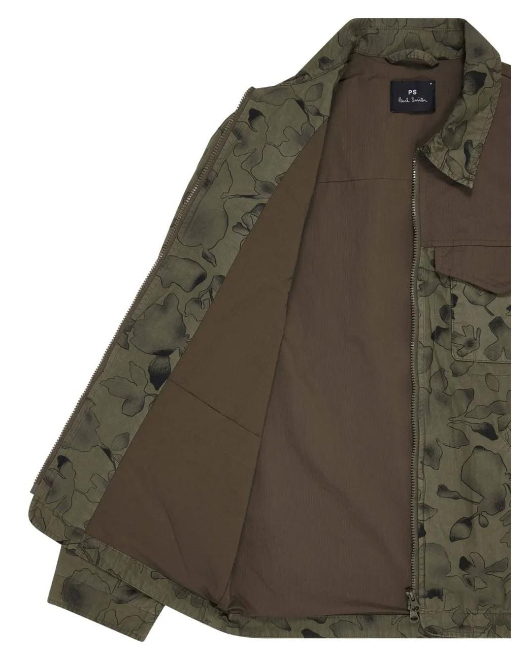 Paul Smith Green Cotton 'Good Fortune Floral' Jacket for men