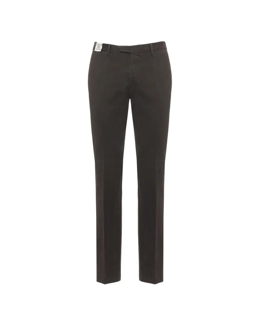 Devore Black Slim-Cut Tailored Trousers for men