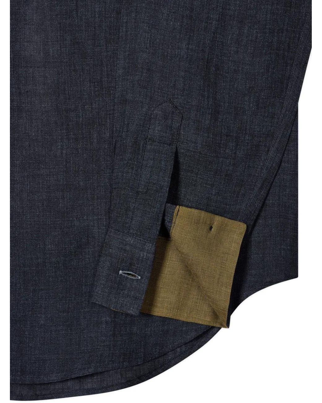 Paul Smith Blue Linen Shirt for men