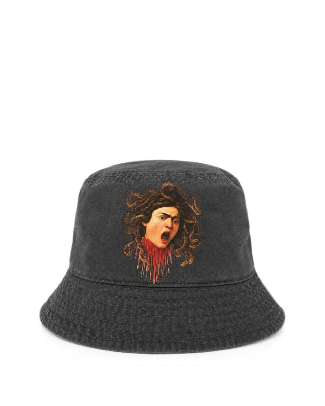 Melt Black Graphic-Print Cotton Bucket Hat
