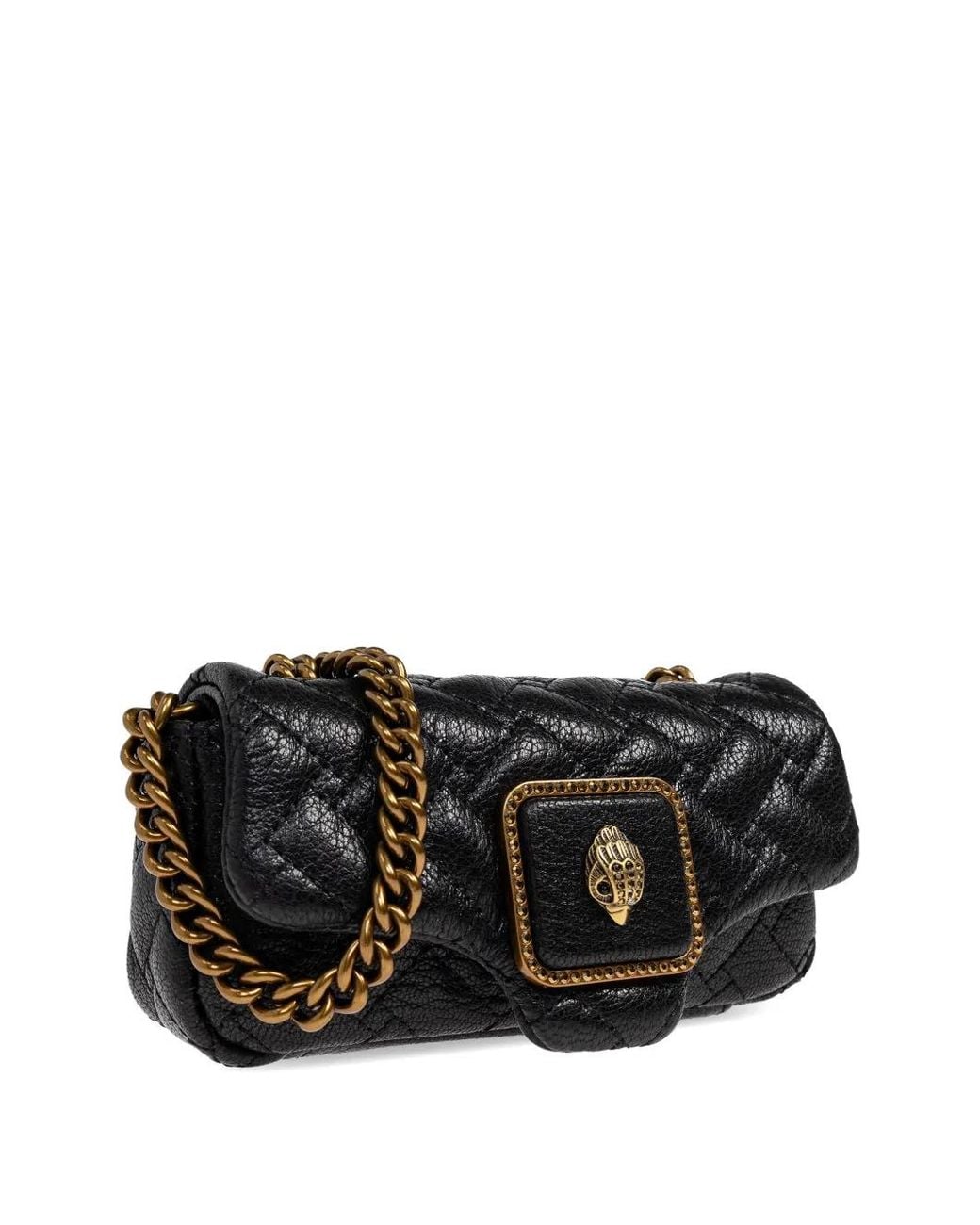 Kurt Geiger Black Mini Sac Porté Épaule Pimlico À Design Matelassé