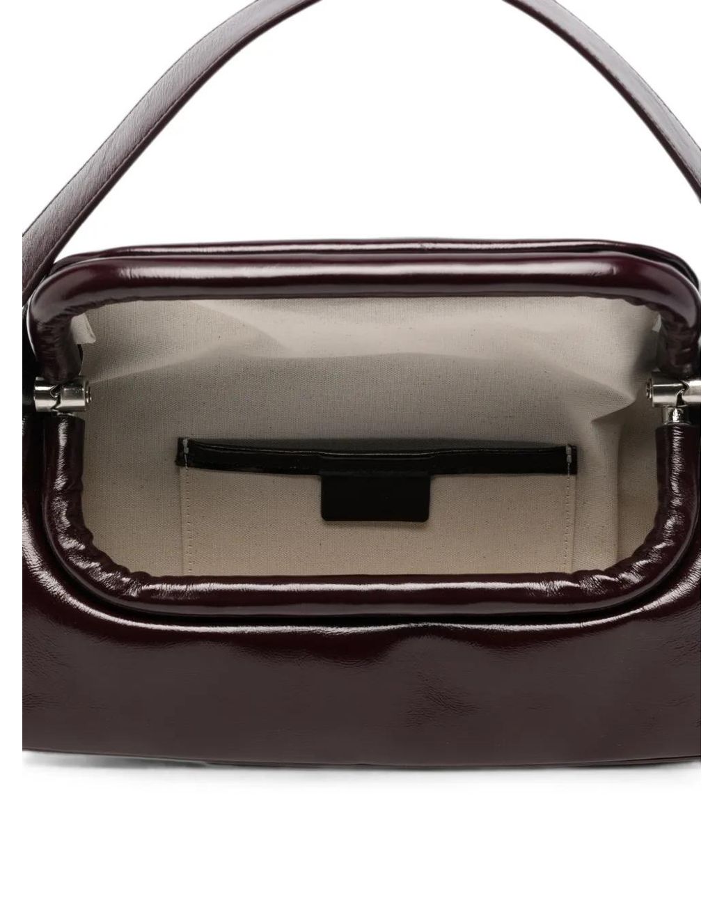 OSOI Black Buckle-Detail Leather Tote Bag