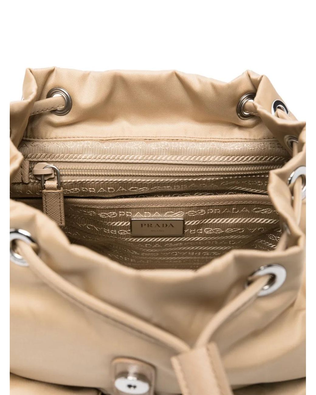 Prada Natural Small Re-Nylon Backpack