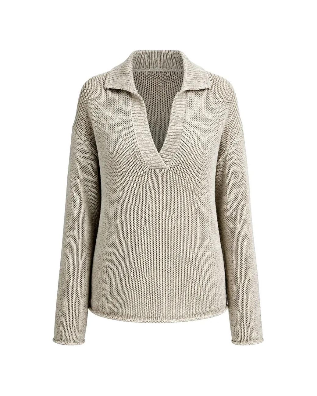 Vince Gray Coated Cord Sweater
