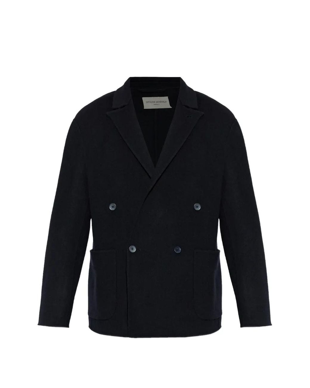 Chaqueta Con Doble Botonadura Officine Generale de hombre de color Blue