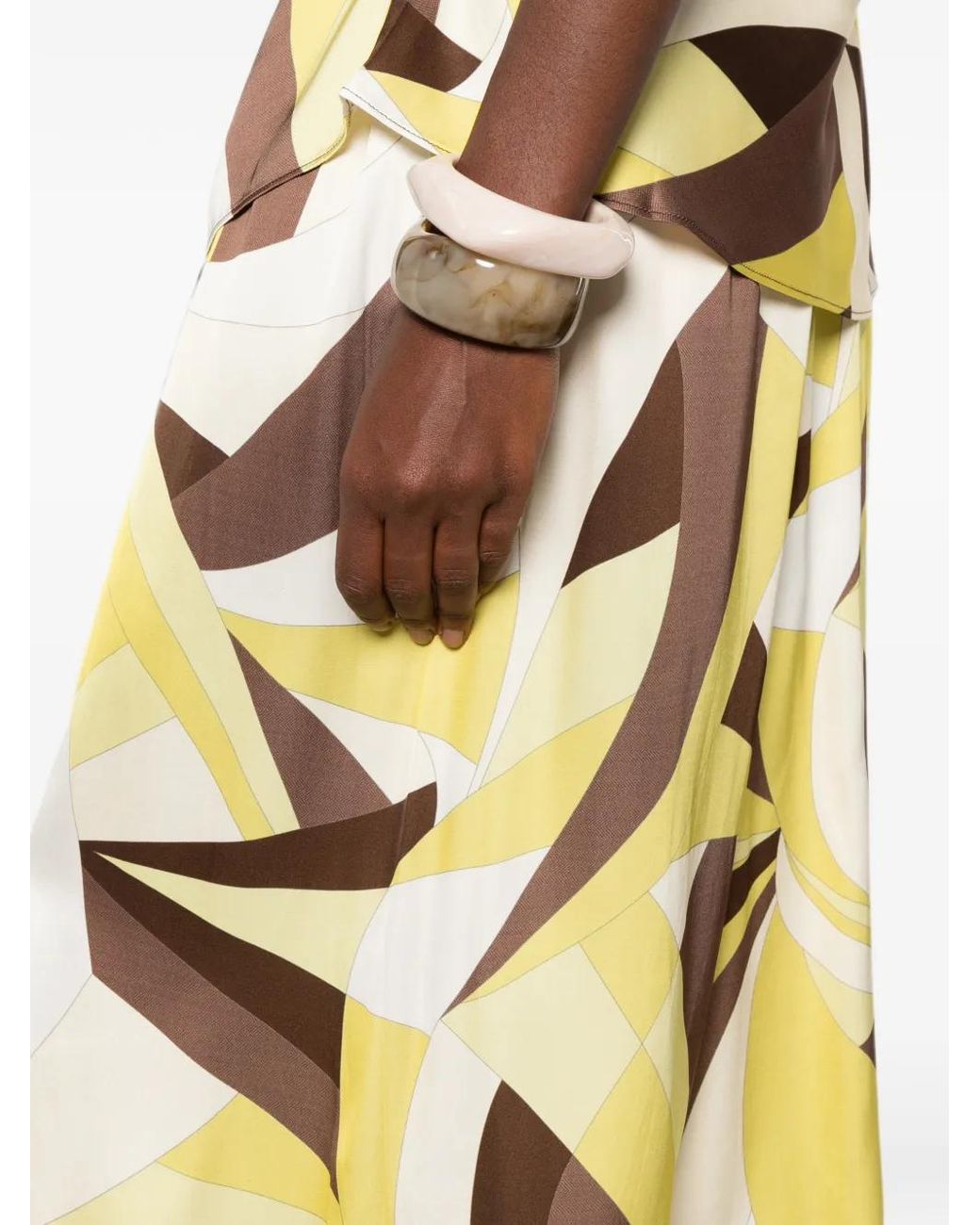 Faithfull The Brand Metallic Kortez Balloon Pants Mila Geometric Print