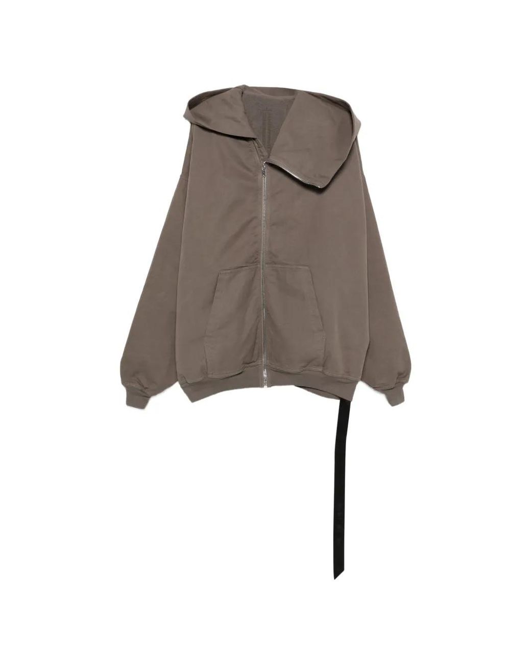Rick Owens Brown Mountain Oversized Hooded Jacket