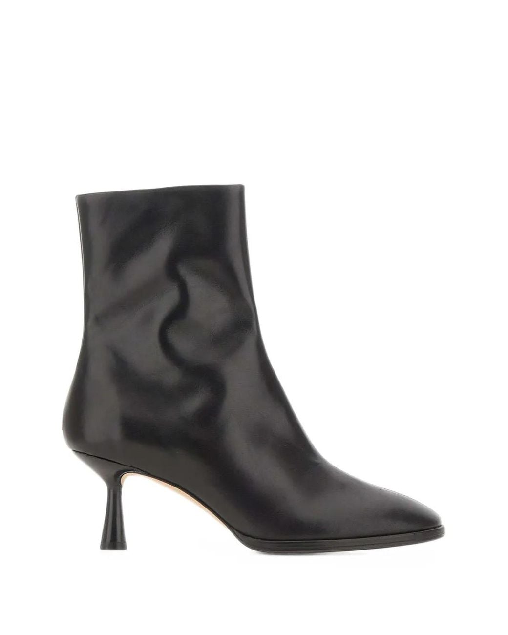 Aeyde Black Dorothy Sculptural-Heel Ankle Boots