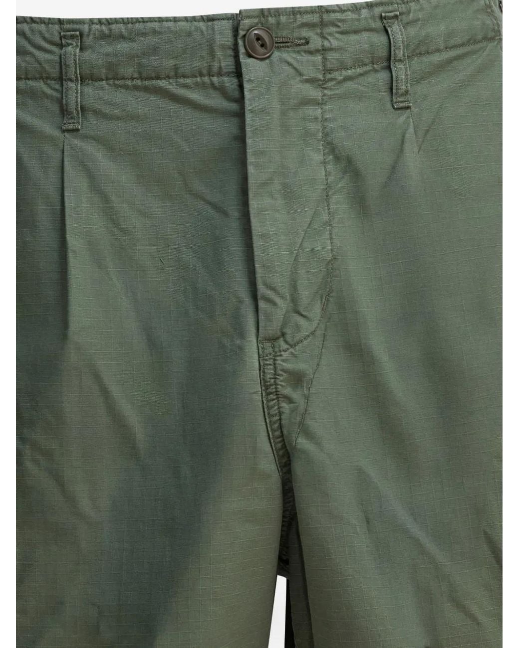 Nonnative Green Pleated Cargo Shorts for men