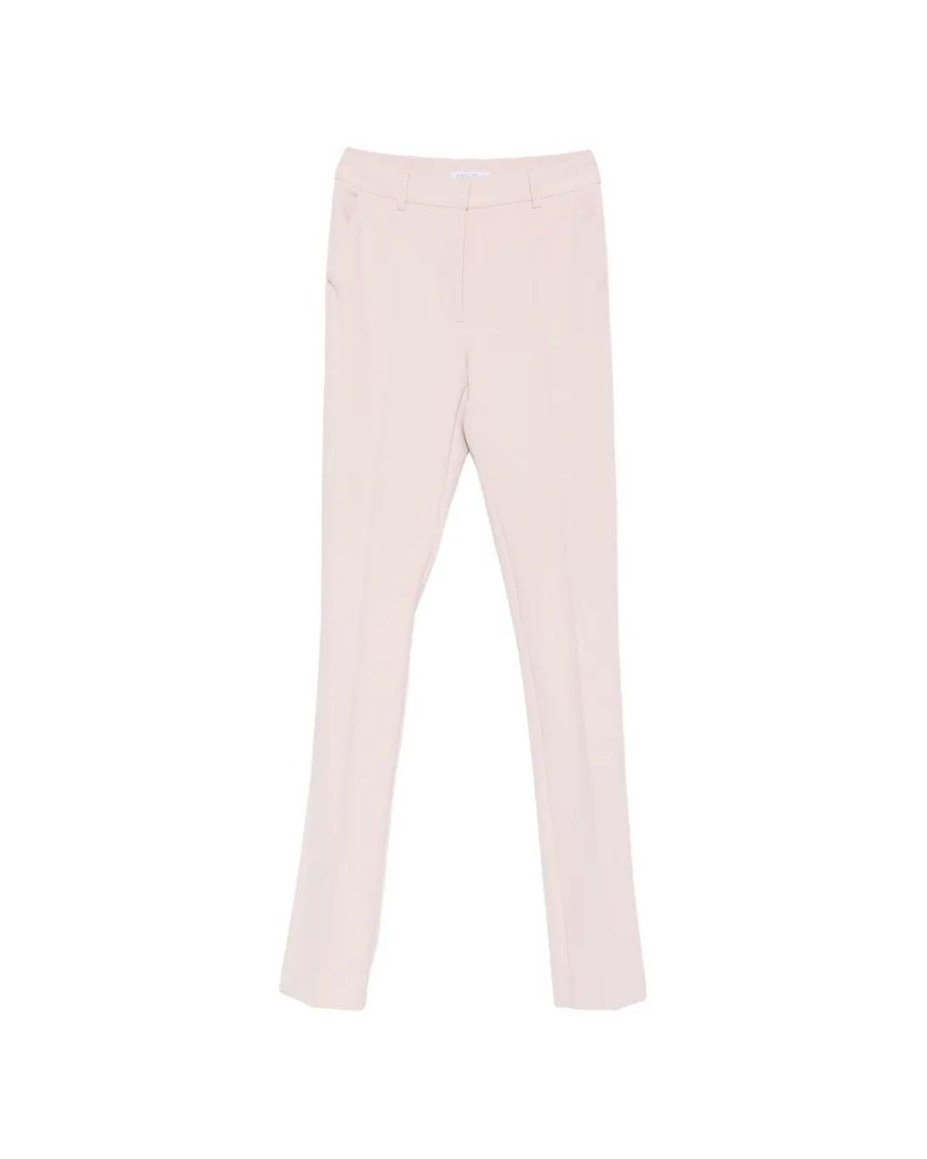 Patrizia Pepe White Slim-Fit Trousers