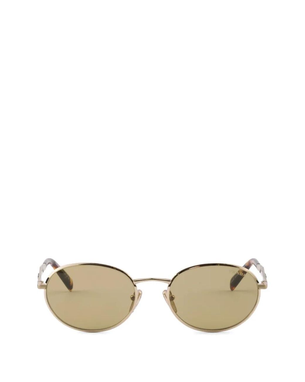 Prada Metallic Sunglasses With Logo