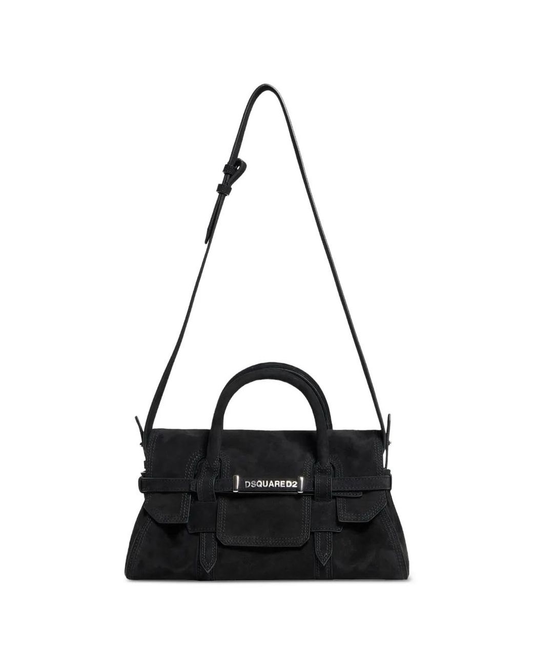 DSquared² Black Suede Tote Bag