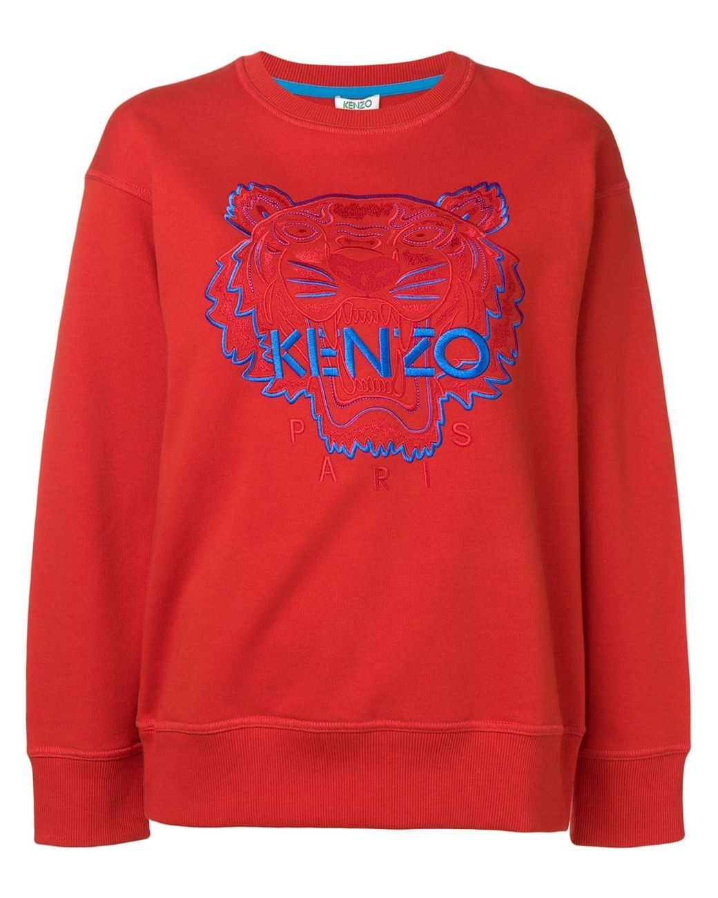 KENZO Tiger Sweatshirt in Red - Lyst