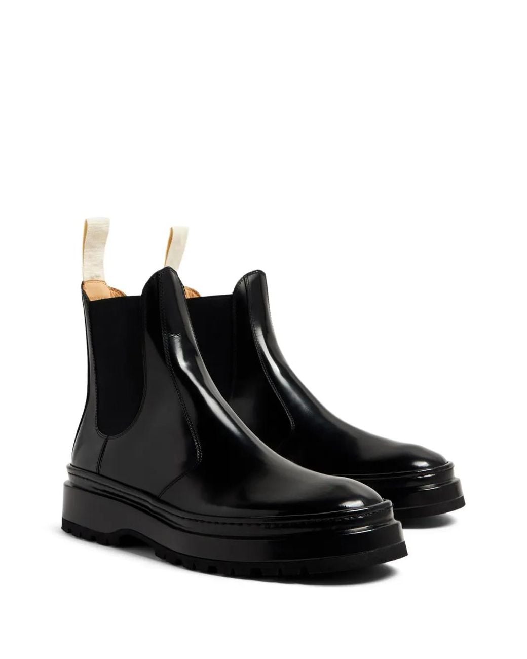 Jacquemus Black Les Chelsea Pavane Leather Bootie