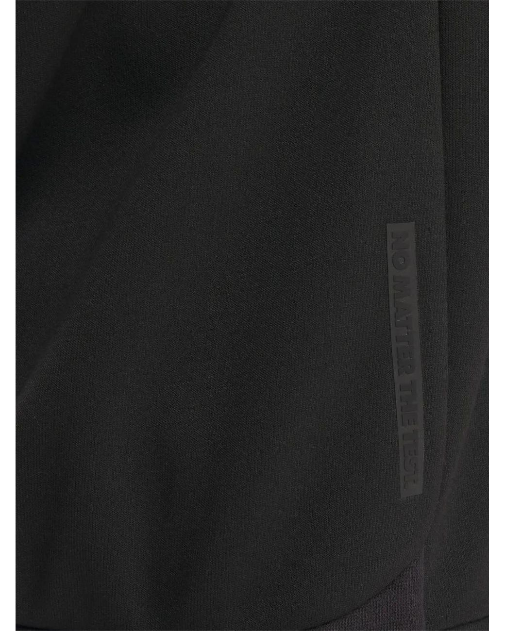 Reebok Black Strength Logo-Print Sleeveless Hoodie for men