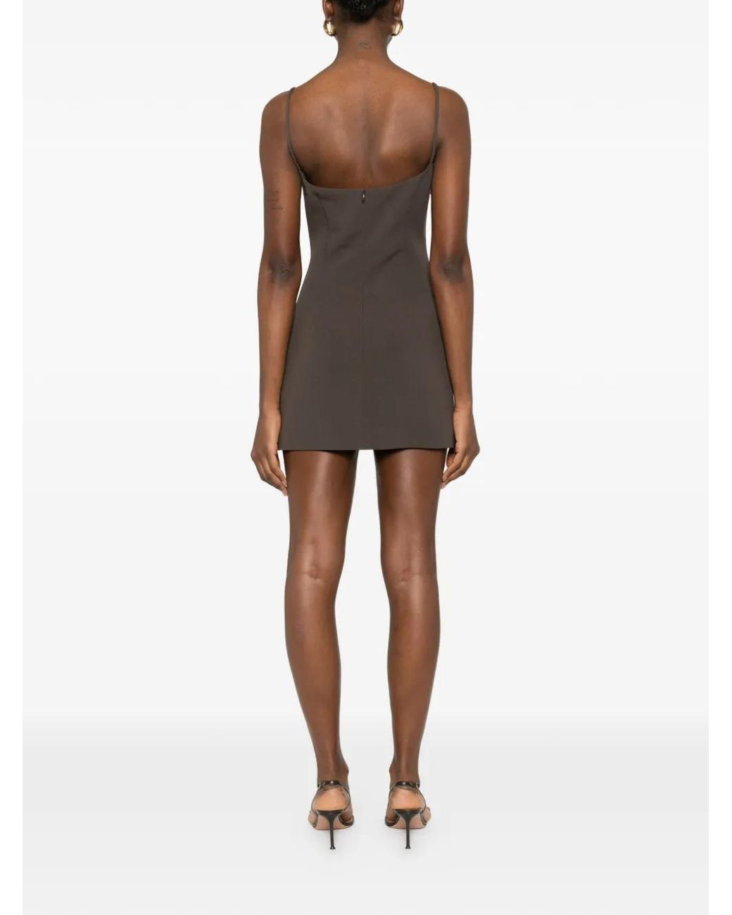 Magda Butrym Brown Mini Underwear Dress