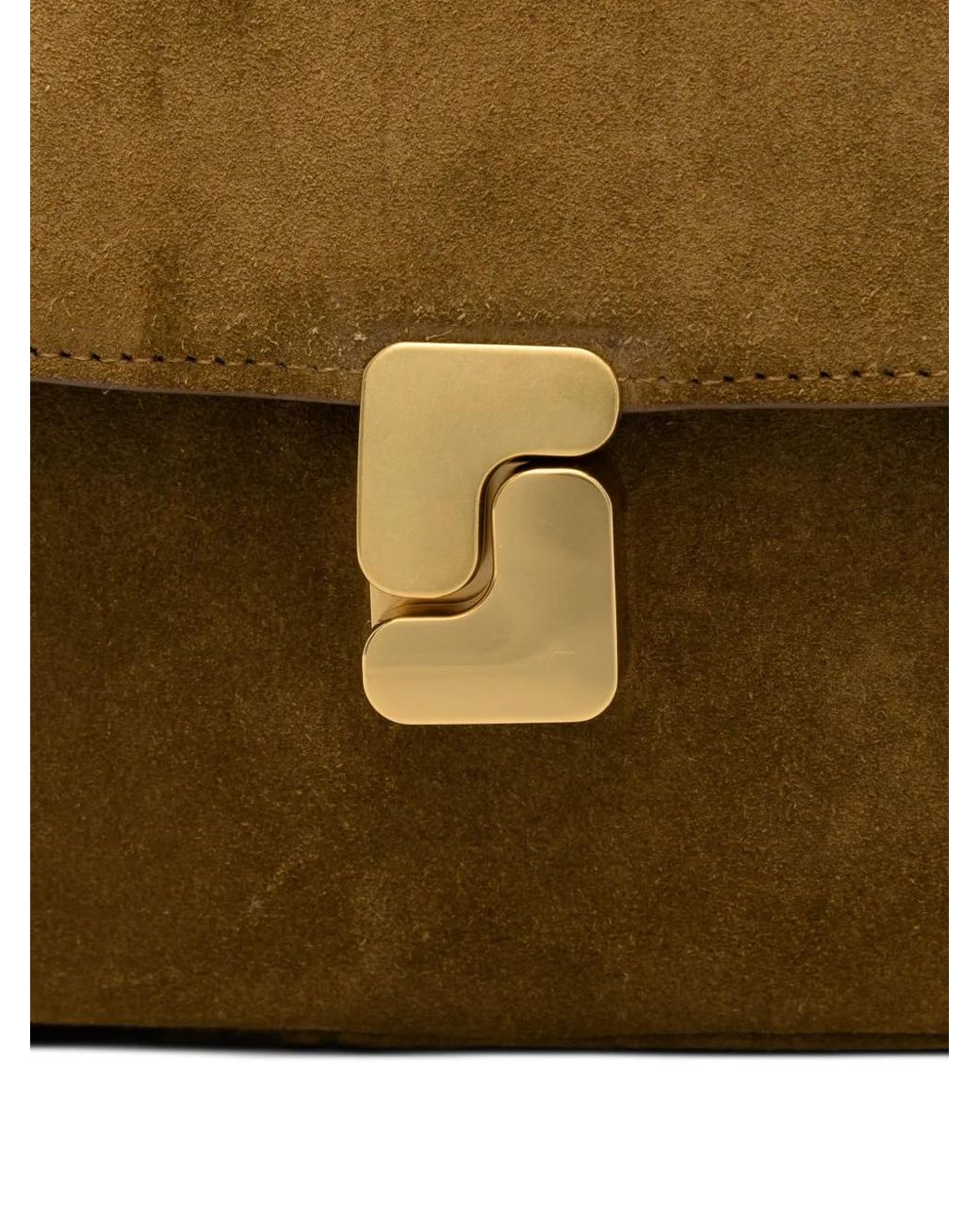 Soeur Natural Mini Bellissima Suede-Finish Crossbody Bag