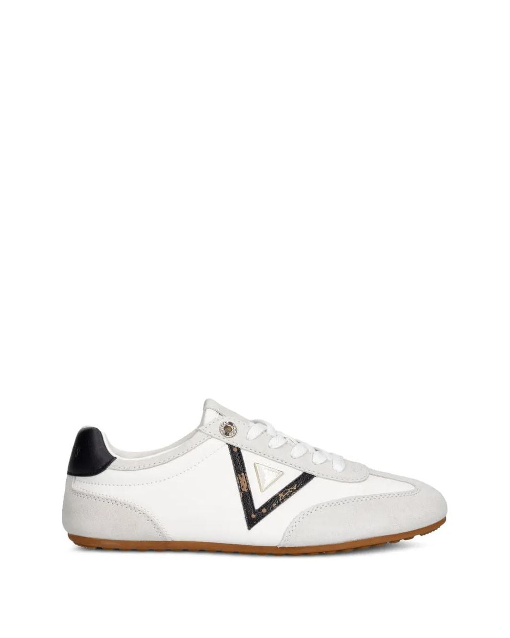 Guess White Relli Genuine Leather Sneakers